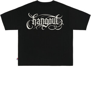 X A_MAN Chicano Reflective Lettering Wide T-Shirt (Black)